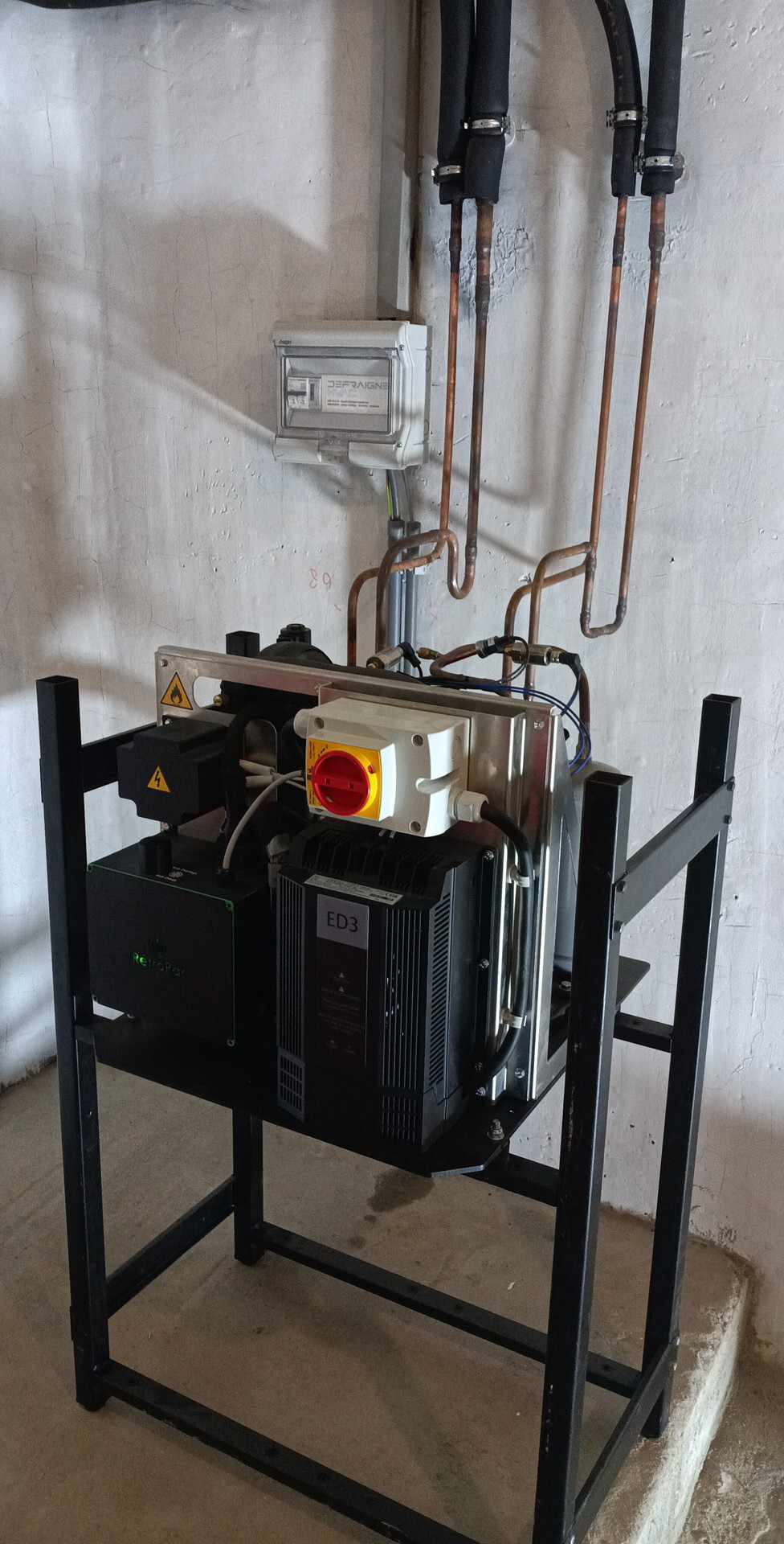 Remplacement d'une géothermie à détente directe de plus de 20 ans par un groupe Rétropac avec technologie Inverter